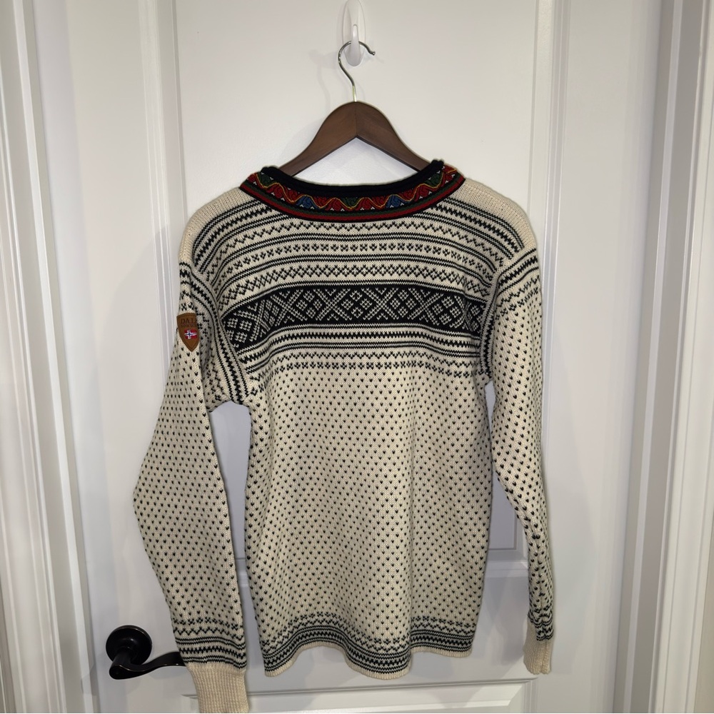 Dale of Norway Setesdal Unisex Sweater in Off White - Picture 10 of 12